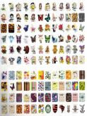 ADESIVOS PARA UNHAS-PÁG.03 - CARTELA COM 12 ADESIVOS