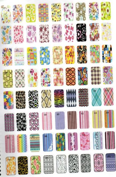 ADESIVOS PARA UNHAS - PÁG. 09 - CADA CARTELA COM 12 ADESIVOS
